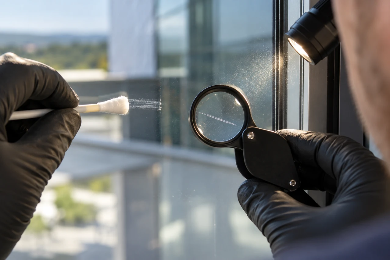 Swab, loupe and raking-light differential diagnosis
