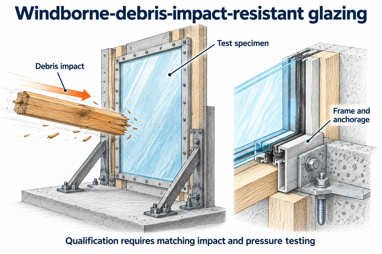 Illustrative impact-test concept, not a recorded test result or a universal performance guarantee.