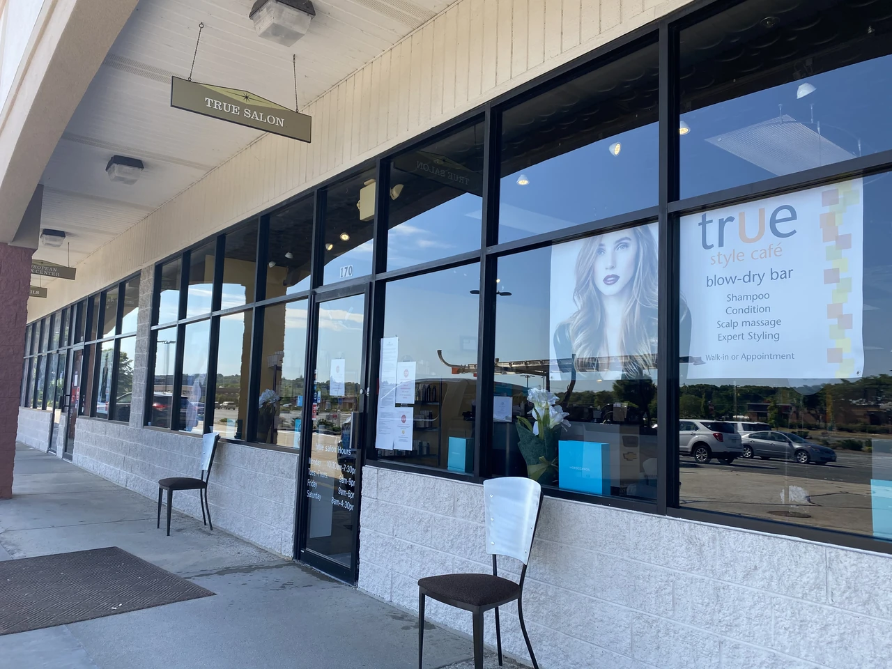 Storefront — glass, frames and openings together