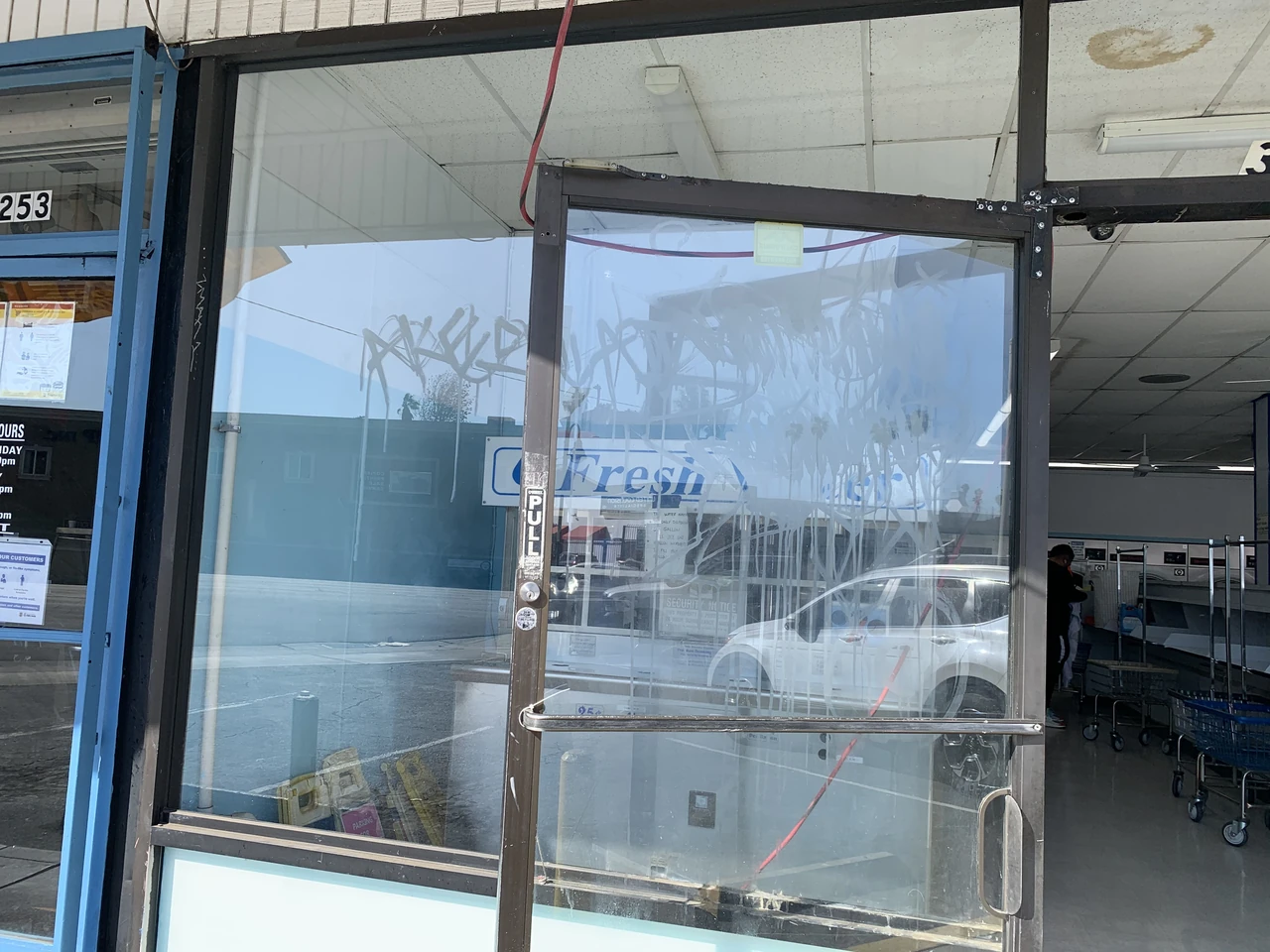 Storefront with visible perimeter framing