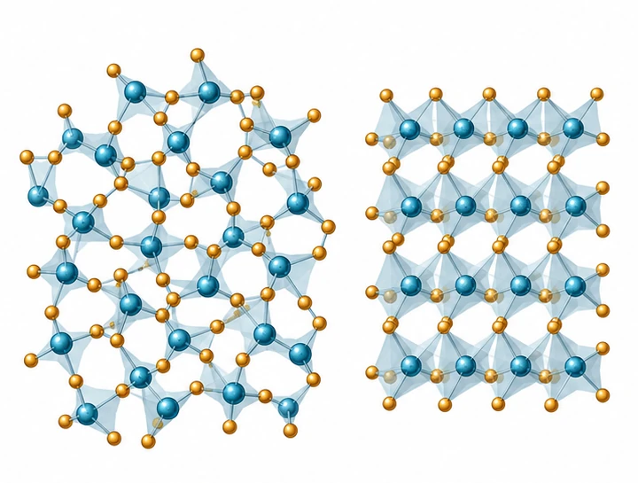 Amorphous glass structure