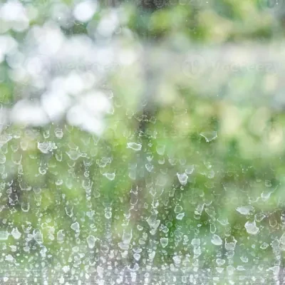 Hard-water material visibly sitting on glass