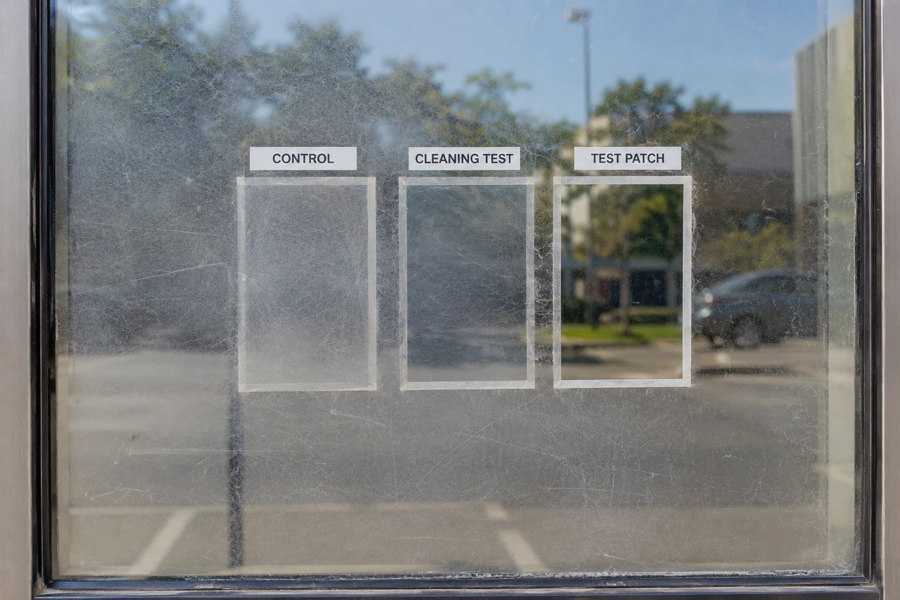 Labeled restoration test patch on one lite