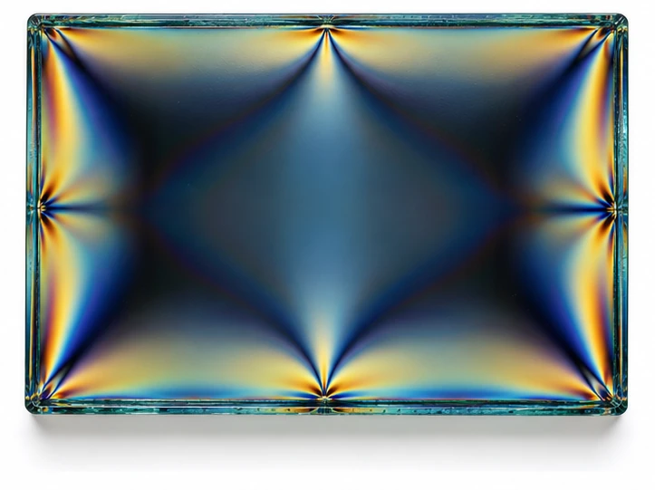 Polarized-light anisotropy pattern