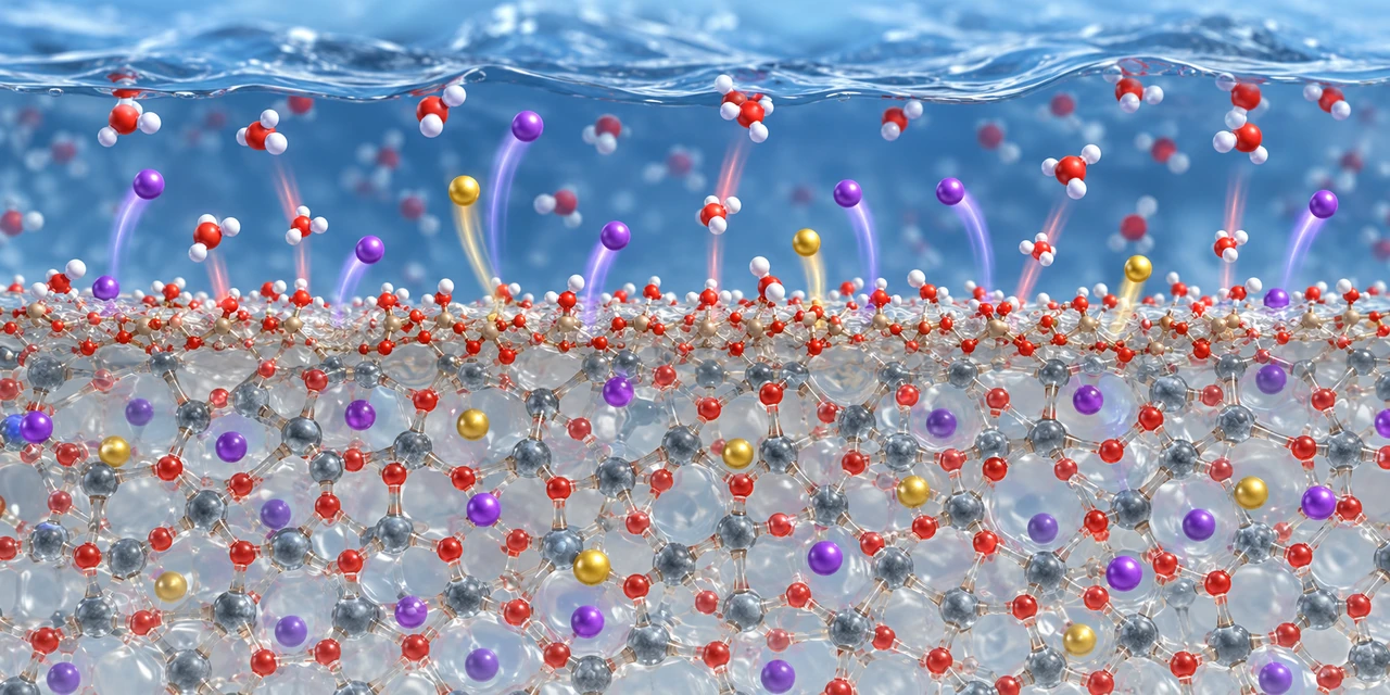 Hydrated silica-rich surface layer