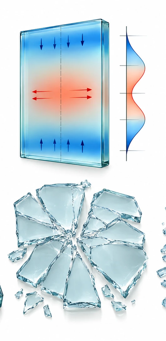 Heat-strengthened stress and breakage